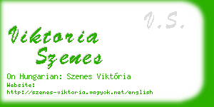 viktoria szenes business card