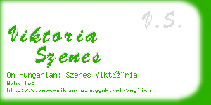 viktoria szenes business card